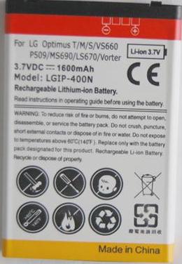 Battery for LG Optimus T/M/S/VS660/P509/MS690/LS670/Vorter
