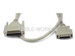 DB-25 IEEE-1284 Male to Mini/Micro Centronic 36 HPCN36 Male parallel printer Cable