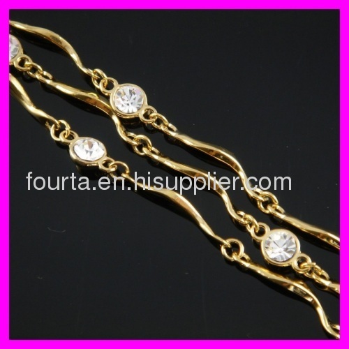 fashion 18K gold plated zircon bracelet