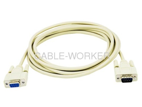 DB 9 M/F Molded serial Cable