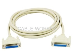 DB25 f/f serial printer cable