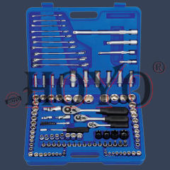 121 Piece Socket Set, 1/4'' & 3/8'' & 1/2'' Drive