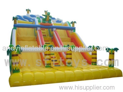 Fun Inflatable dry slide forest slide inflatable
