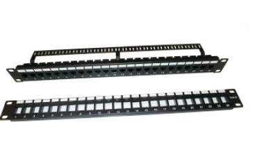 Cat.6 UTP 24ports patch panel with METAL rack.