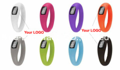 Anion silicone digital watch with colorful body