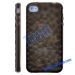 The Water Cube Pattern TPU Soft Case for iPhone 4(Black)