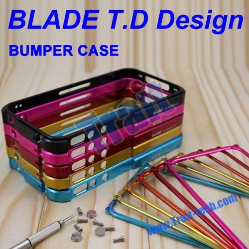 Aluminum Metal Blade Bumper Frame Case Cover for iPhone 4