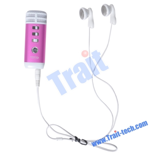 Pocket Mini Combination Karaoke Player(Hot Pink)