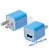 Mini Colorful Cube USB Hub Power adapter for iPhone, iPod , US Plug(Baby blue)