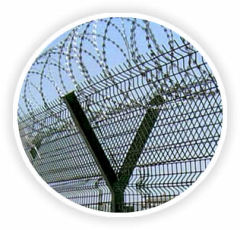 Galvanized Airport Fence