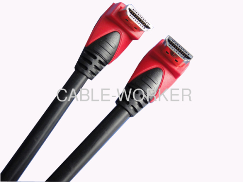 multi-color High Speed HDMI Cable with Right Angle Connector