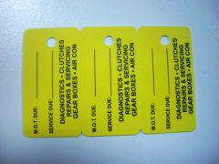 PVC breakaway key tag