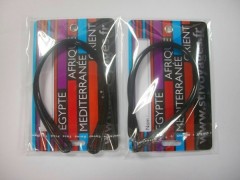 ISO&SGS plastic luggage tags with rubber stripe