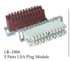 5 PAIRS LSA PLUG MODULE