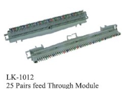 25 PAIRS FEED THROUGH MODULE