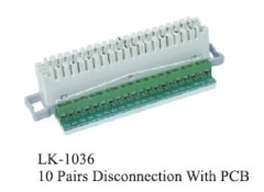 10 PAIRS DISCONNECTION MODULE WITH PCB