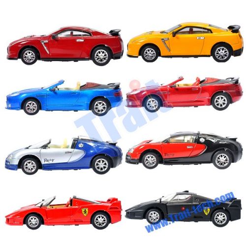 DIE-CAST 1:43 5CH Aluminium Alloy Rechargeble Mini Wireless RC Racing Car(8887)