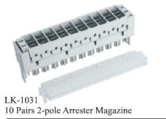 10 PAIRS 2-POLE ARRESTER MAGAZINE