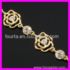 18K gold plated zircon bracelet 1530221