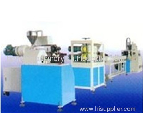 Steel wire reinforcing pipe making line
