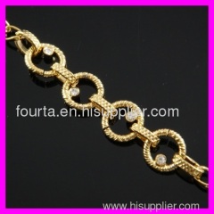 18K gold plated zircon bracelet 1530248