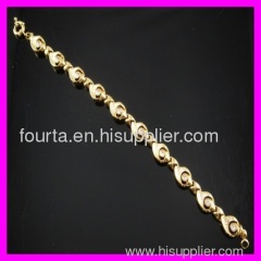 18K gold plated zircon bracelet 1530309