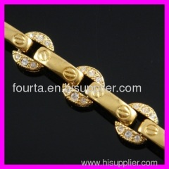 fallon 18K gold plated zircon bracelet