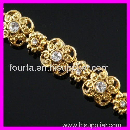 18K gold plated zircon bracelet 1530517