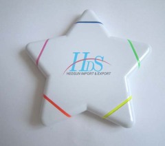 5-color star shape highlighter