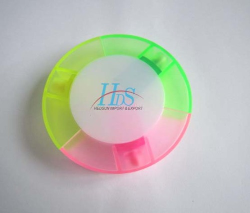 3-color round highlighter