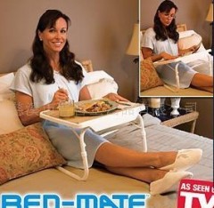 Bed folding table