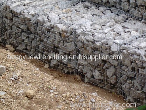 Rock Filled Gabion Box