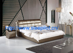 softbed leather bed geniune leather bed cow leather bed