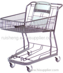 metal supermarket shopping cart