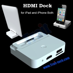 HDMI Dock Station for iPad2 iPhone 4 with Controller