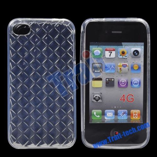 New Clear Diamond TPU Case Cover for iPhone 4S(Transparent)