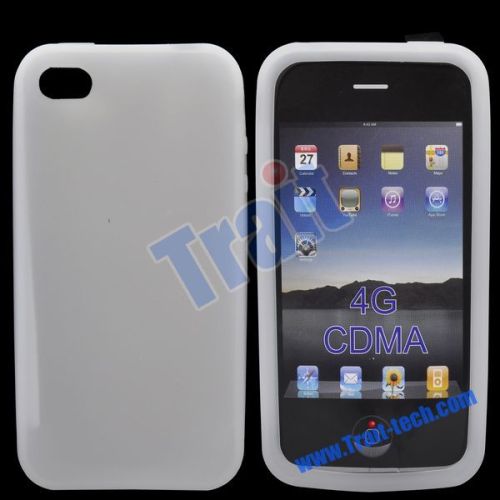 New ConciseSoft Silicone Case for iPhone 4S(White)