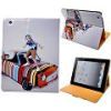 Small Car and Little Boy Magnetic Leather Case for iPad 2