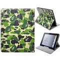 Camouflage Coat Pattern Smart Cover Leather Case for iPad 2