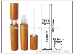 Bamboo lipgloss case;lip gloss tube;bamboo tube;mascara case