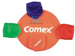 Nylon frisbee in a nylon pouch