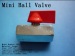 Brass mini ball valve for water, oil and gas