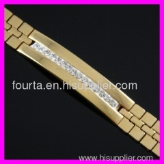 fallon18K gold plated zircon bracelet