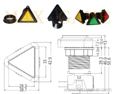 Triangle Illuminated Push button