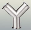 ss304 ss316l Sanitary Stainless Steel y-type Tee