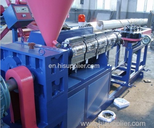 Corrugated pipe production line