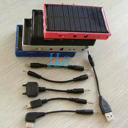 LED solar mobile phone charger with multi-function