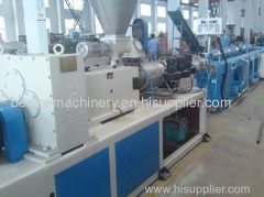 PVC double pipe extruding machine