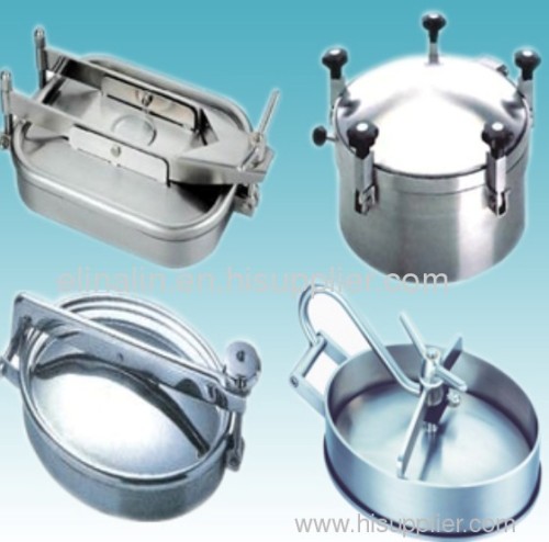 ss304 ss316l sanitary stainless steel manhole cover