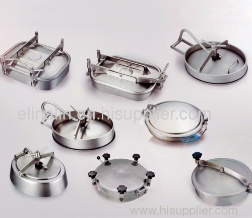 ss304 ss316l sanitary stainless steel oval manway cover